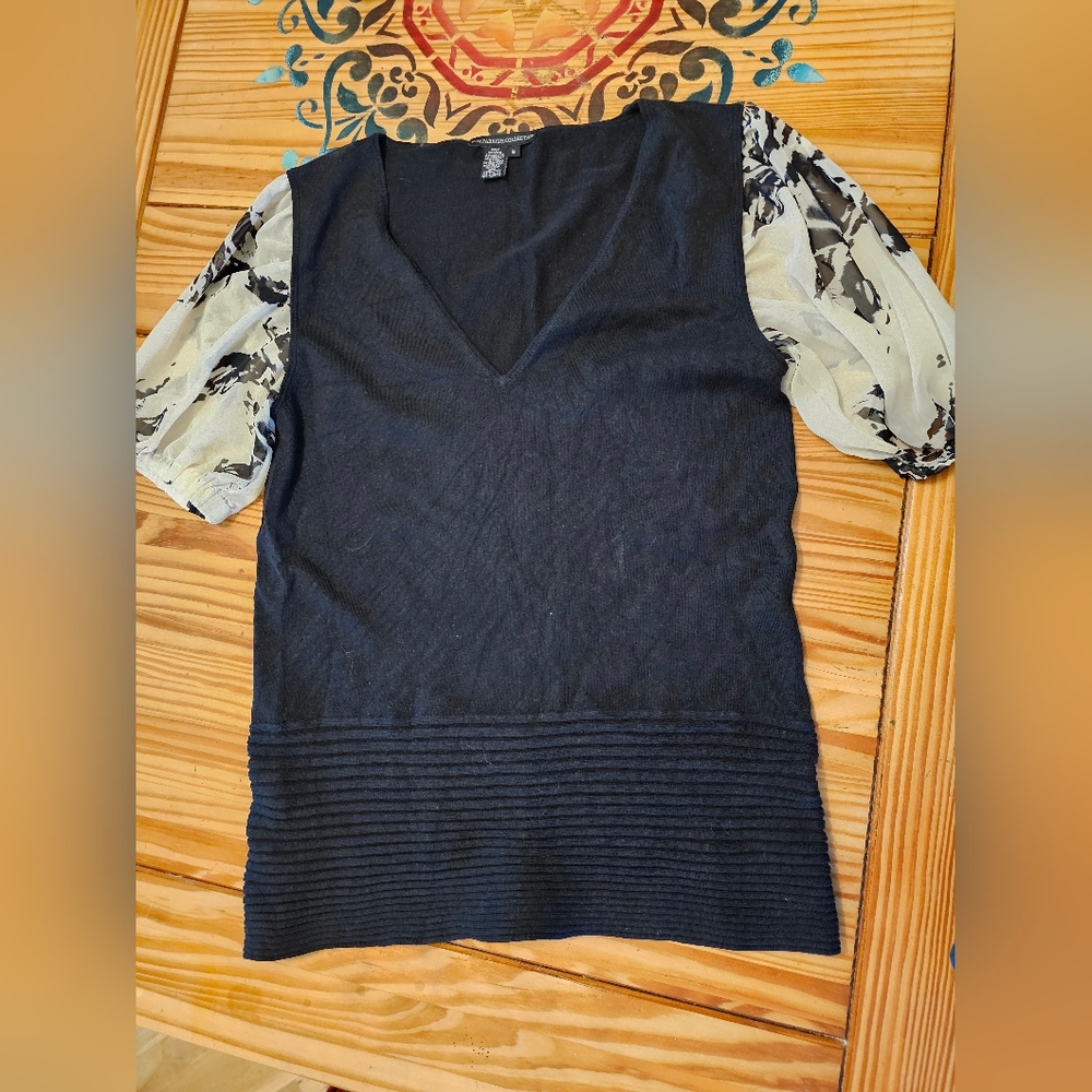 Black and Cream Women's Top